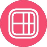 Layout Linear Circle Multicolor Design Icon vector