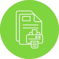 Print Linear Circle Multicolor Design Icon vector