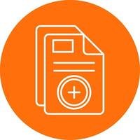 Add Linear Circle Multicolor Design Icon vector