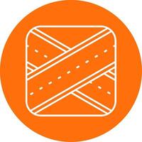 Overpass Linear Circle Multicolor Design Icon vector