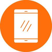 Smartphone Glyph Circle Icon vector