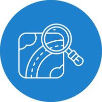Find Linear Circle Multicolor Design Icon vector