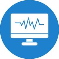 Frequency Glyph Circle Icon vector