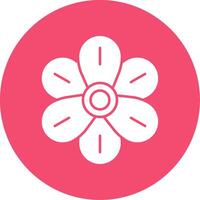 Hyacinth Glyph Circle Icon vector