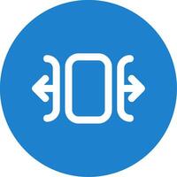 Carousel horizontal Linear Circle Multicolor Design Icon vector