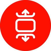 Carousel vertical Linear Circle Multicolor Design Icon vector