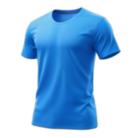 3d rendered T shirt with blue color png