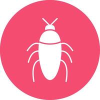 Insect Glyph Circle Icon vector