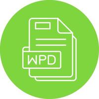 Wpd Linear Circle Multicolor Design Icon vector