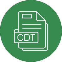 Cdt Linear Circle Multicolor Design Icon vector