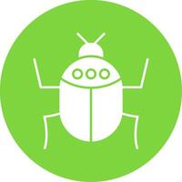 Insect Glyph Circle Icon vector