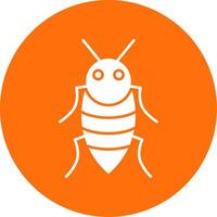 Insect Glyph Circle Icon vector