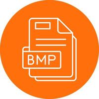 Bmp Linear Circle Multicolor Design Icon vector