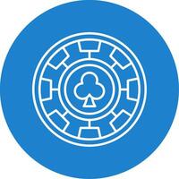 Chip Linear Circle Multicolor Design Icon vector