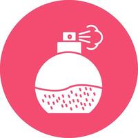 Fragrance Glyph Circle Icon vector