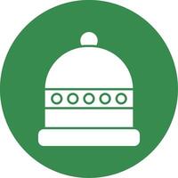 Beanie Glyph Circle Icon vector
