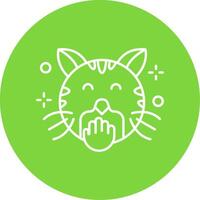 Blush Linear Circle Multicolor Design Icon vector