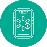 More Linear Circle Multicolor Design Icon vector
