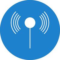 Wifi Glyph Circle Icon vector
