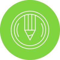Compose Linear Circle Multicolor Design Icon vector