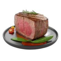 3d gerendert lecker gegrillt Rindfleisch Filet Steak png