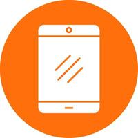 Smartphone Glyph Circle Icon vector