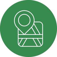 Placeholder Linear Circle Multicolor Design Icon vector