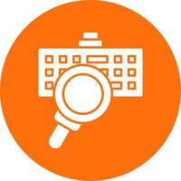 Keylogger Glyph Circle Icon vector