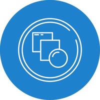 Blend Linear Circle Multicolor Design Icon vector