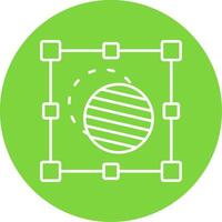 Mask Linear Circle Multicolor Design Icon vector