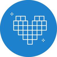 Pixels Linear Circle Multicolor Design Icon vector