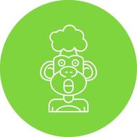 Exploding Linear Circle Multicolor Design Icon vector