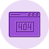 404 Error Vector Icon