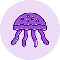 icono de vector de medusas