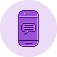 Phone Message Vector Icon