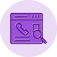 Contact Search Vector Icon