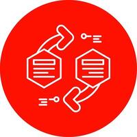 infografía elementos lineal circulo multicolor diseño icono vector