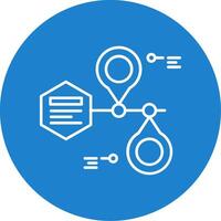 Placeholder Linear Circle Multicolor Design Icon vector
