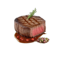 3d gerendert lecker gegrillt Rindfleisch Filet Steak png