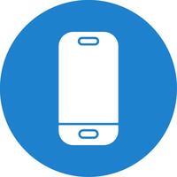 Smartphone Glyph Circle Icon vector