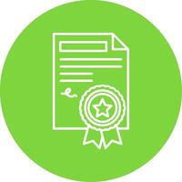 Agreement Linear Circle Multicolor Design Icon vector