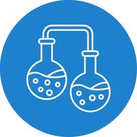 Experiment Linear Circle Multicolor Design Icon vector