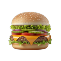 3d weergegeven zinger hamburger png