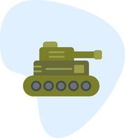 icono de vector de tanque militar