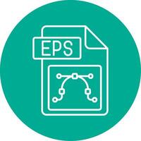 Eps file format Linear Circle Multicolor Design Icon vector