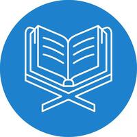 Read Linear Circle Multicolor Design Icon vector