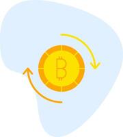 bitcoin intercambiar vector icono