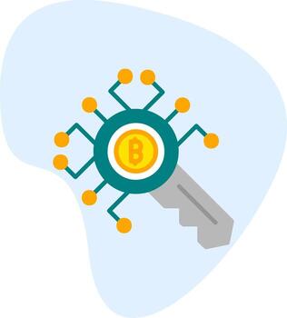 Encryption Key Vector Icon