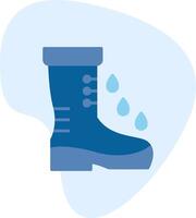 botas de lluvia vector icono