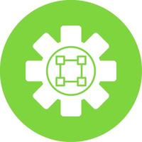 Text Editor Glyph Circle Icon vector